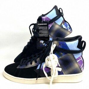 Converse Pro Leather Shoes Mid Top Multi Black Men’s A01572C Size Sneakers Suede